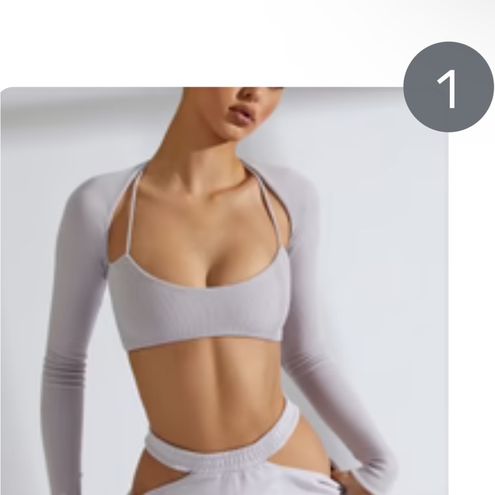 Brand new First Take Long Sleeve Bralet in Lilac